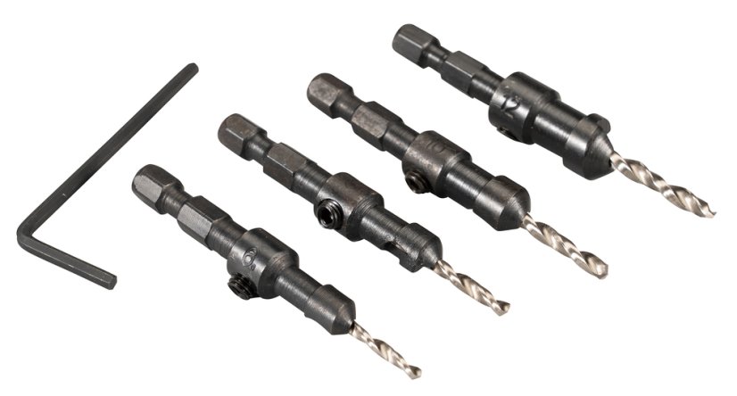 Makita D-73455 sada vrtáků šestihran 1/4" se záhlubníkem 4 ks v plastové krabičce Makita D-73455 sada vrtáků šestihran 1/4" se záhlubníkem 4 ks v plastové krabičce