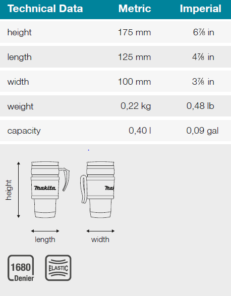 Makita E-15578 termohrnek 400ml=old E-05608