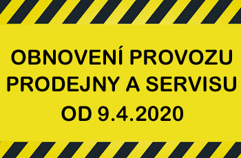 Obnovení provozu prodejny a servisu
