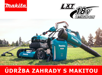 Údržba trávníku s aku nářadím MAKITA