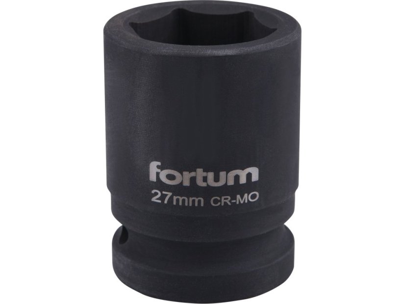 FORTUM 4703027 hlavice nástrčná rázová 3/4", 27mm, L 52mm FORTUM 4703027 hlavice nástrčná rázová 3/4", 27mm, L 52mm