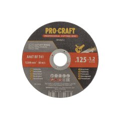 Procraft CD125x1.2b sada řezných kotoučů na kov 10ks 125x1.2mm