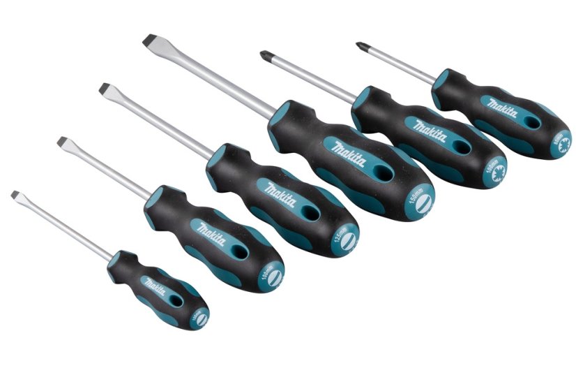 Makita E-10512 sada poklepových šroubováků 6ks (SL+PZ)