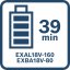 EXAL18V-160 EXBA18V-80 39 min.