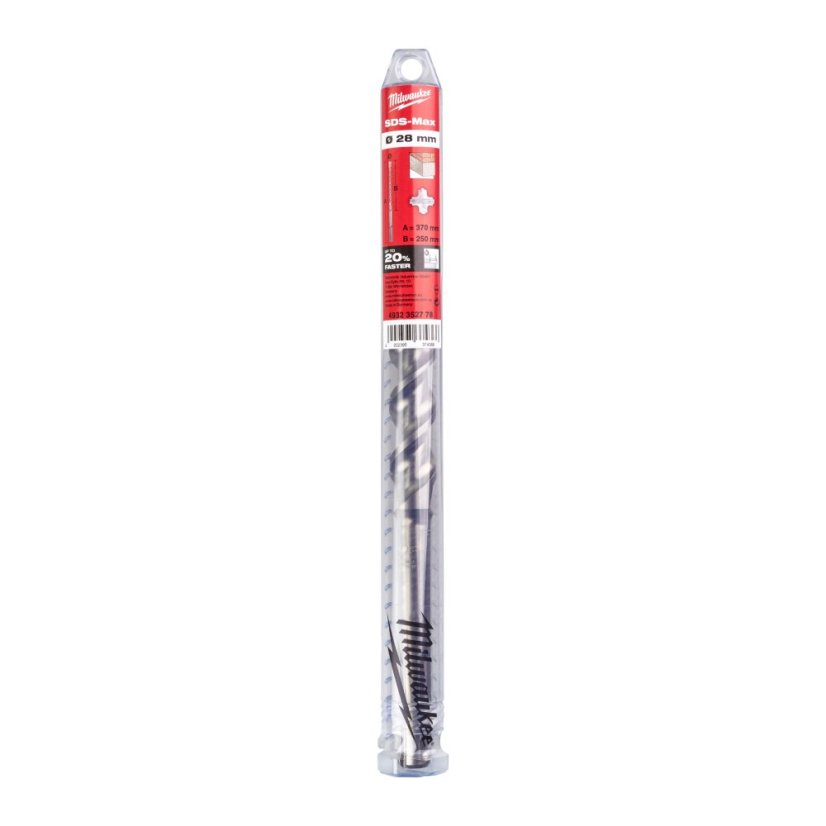 Milwaukee 28x250x370mm vrták SDS-Max čtyřbřit MX4 4932352778