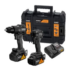 Dewalt DCK2224MP2T aku příklepová vrtačka DCD86M + aku rázový utahovák 1/4" DCF86M edice McLaren 18V 2x5Ah