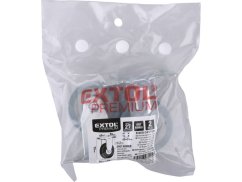 EXTOL PREMIUM 8856024 kolečka pevná s obručí ze šedé pryže, sada 2ks, průměr 50mm