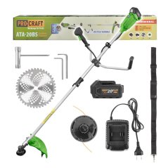 Procraft ATA-20BS aku křovinořez 420mm  20 V  1x4Ah