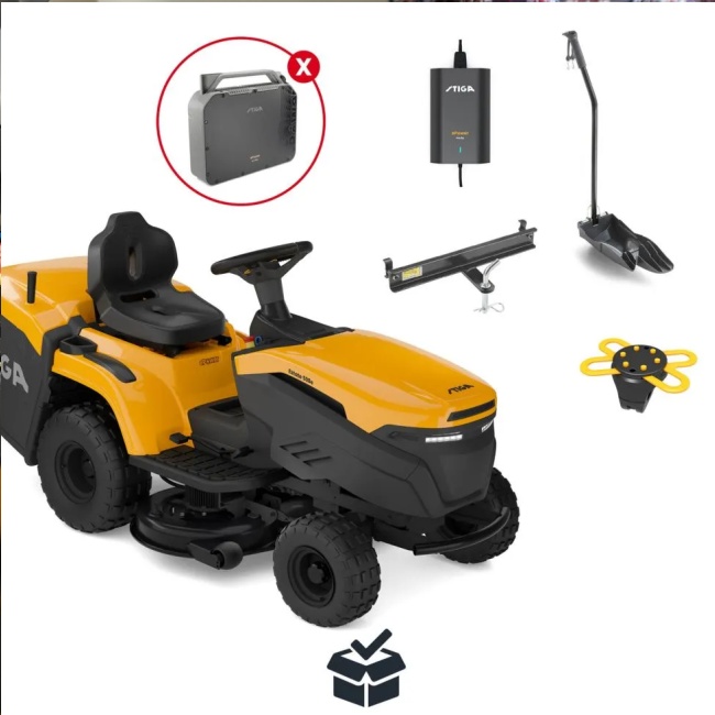 Stiga Estate 384e ePower PRO bateriový zahradní traktor bez aku