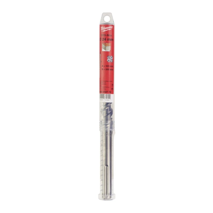 Milwaukee 24x200x320mm vrták SDS-Max čtyřbřit MX4 4932352772