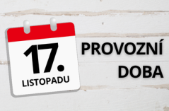 Omezení provozu ve státní svátek 17.11.2025