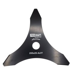 Procraft H-3T/Z nůž do křovinořezu 255x25,4mm 3Z vroubkovaný