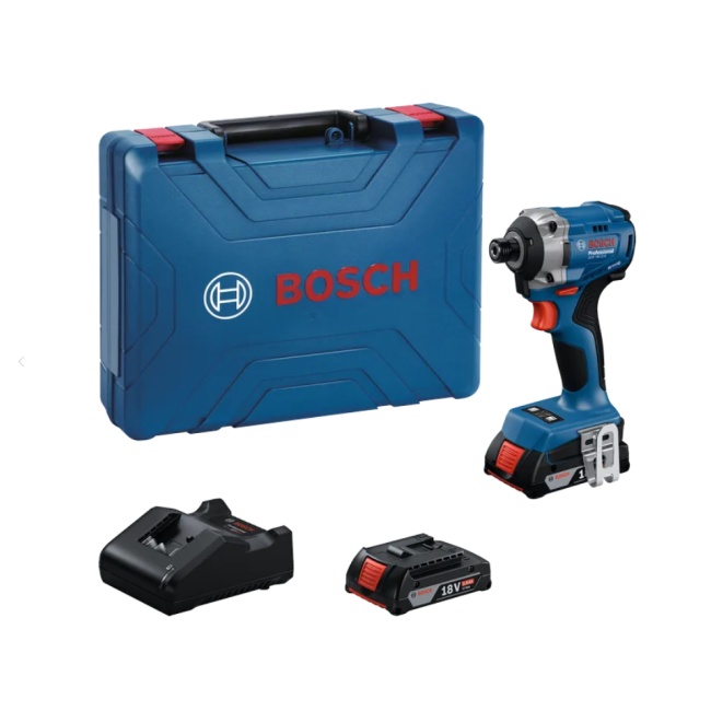 Bosch GDR 18V-215 aku rázový utahovák 1/4" 2x2Ah 06019N2022