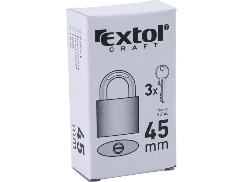 EXTOL CRAFT 93145 zámek visací litinový, 45mm