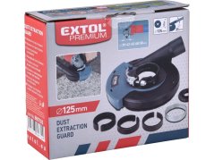 EXTOL PREMIUM 8807020 kryt odsávací pro broušení úhlovou bruskou 125mm s kartáčovým věncem