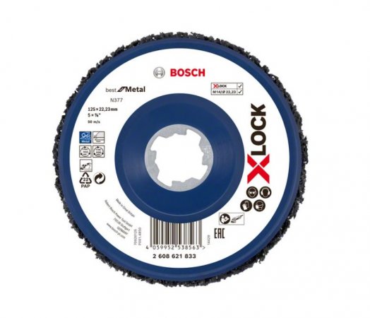 Bosch X-LOCK čisticí kotouč N377 Metal 125 mm, 22,23 mm