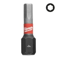 Milwaukee Šroubovací bity Hex 4 25mm 3 ks SHOCKWAVE™ IMPACT DUTY 4932500380