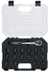 Makita E-30069  19 dílná sada nástrčných klíčů  1/2 čtyřhran IMPACT BLACK v plastové krabičce