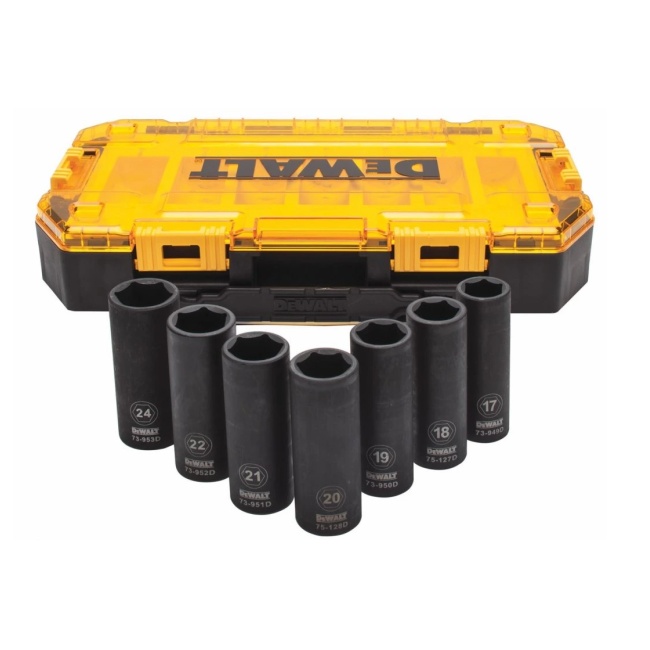 Dewalt DWMT74737-0 7 dílna sada prodloužených rázových hlavic 1/2"