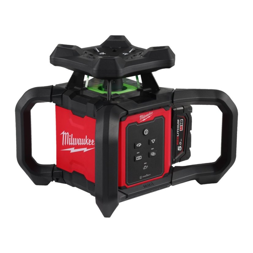 Milwaukee M18™ horizontální/vertikální rotační zelený laser 300 m s ONE-KEY™ 4933493194