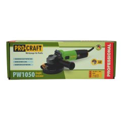 Procraft SPW1050 Bruska úhlová 125mm PW1050 + 10x řezný kotouč, 2x lamelový kotouč