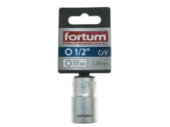 FORTUM 4700417 hlavice nástrčná 1/2", 17mm, L 38mm