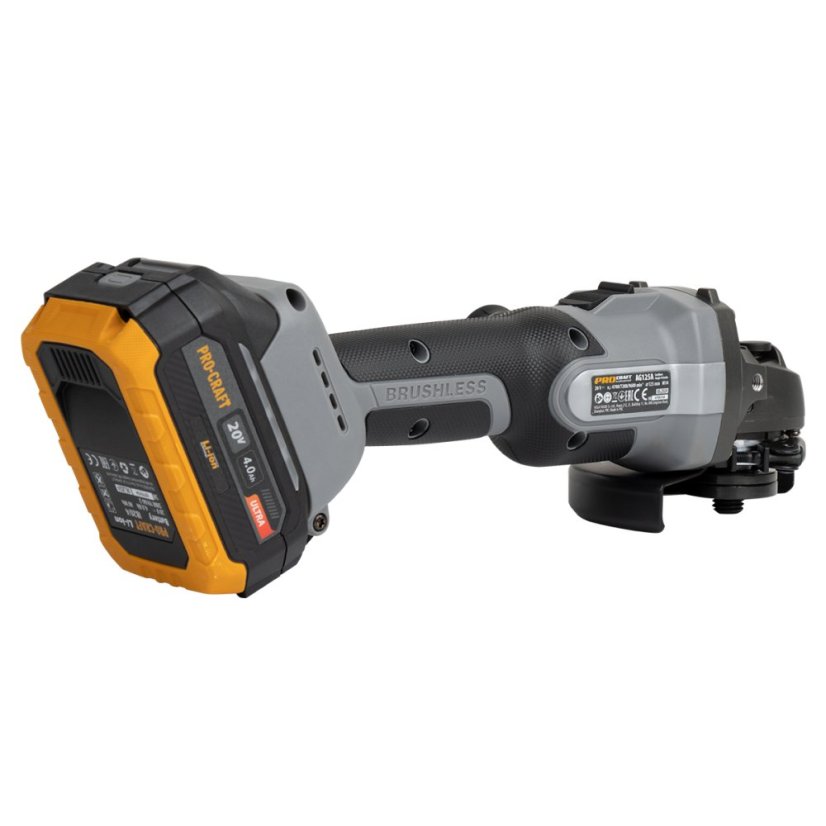 Procraft Industrial AG125A aku úhlová bruska 125 mm 20 V 1x4Ah