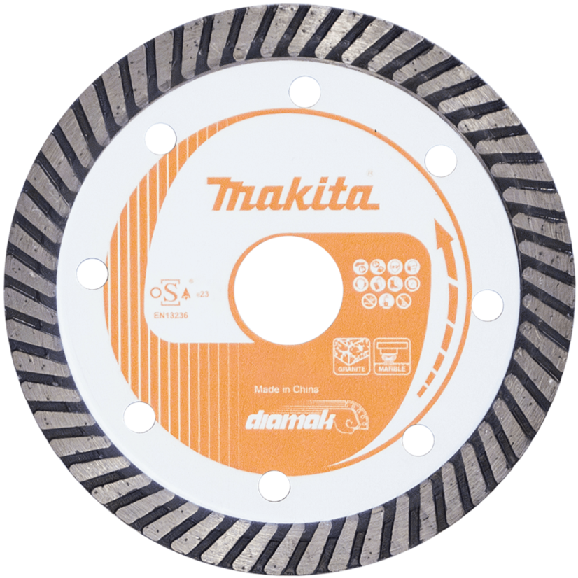 Makita D-80173 150x22.23mm diamantový řezný kotouč Diamak Turbo Makita D-80173 150x22.23mm diamantový řezný kotouč Diamak Turbo