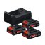 BOSCH EXPERT Startovací sada 3× EXBA18V-40 4 Ah + GAL 12V/18V-80 0615V0005X