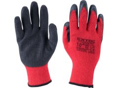 EXTOL PREMIUM 8856642 rukavice bavlněné polomáčené v latexu, velikost 10"