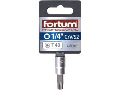 FORTUM 4701726 hlavice zástrčná 1/4" hrot TORX, T 40, L 37mm