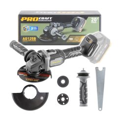 Procraft Industry AG125B-BB aku úhlová bruska 125mm 20 V bez aku
