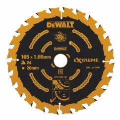 DeWalt DT10300-QZ 165x20mm,24 zubů, kotouč pilový ATB +20°, univerzální