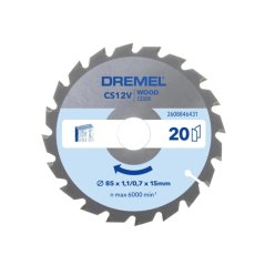 Dremel 2608846431 85x15x20T kotouč pilový na dřevo Blueprint (CS500)