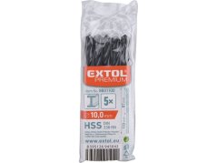EXTOL PREMIUM 8801100 vrták do kovu HSS, bal 5ks, O 10,0mm