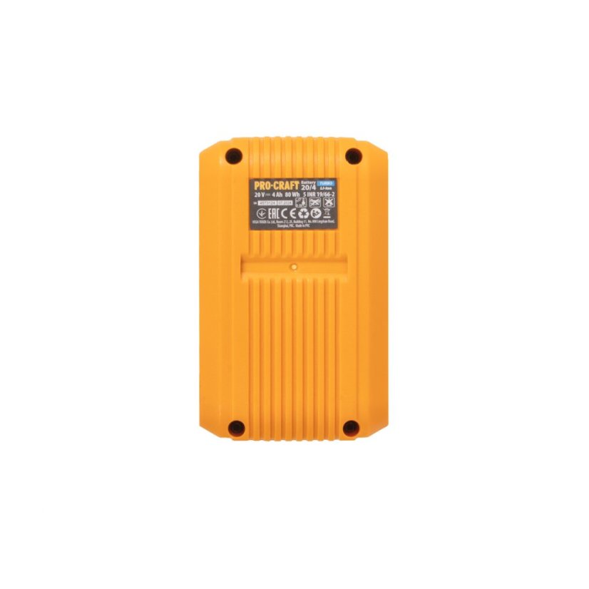 Procraft S20-4TURBO/20-2 aku sada baterií a nabíječky 20 V 2x4 Ah Turbo+20/2 dvojitá nabíječka