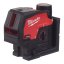 Milwaukee M12 CLLP-301C zelený kombinovaný křížový liniovo-bodový laser 1x 3Ah 4933478100