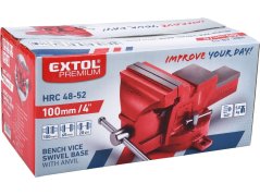 EXTOL PREMIUM 8812622 svěrák otočný s kovadlinou, 100mm