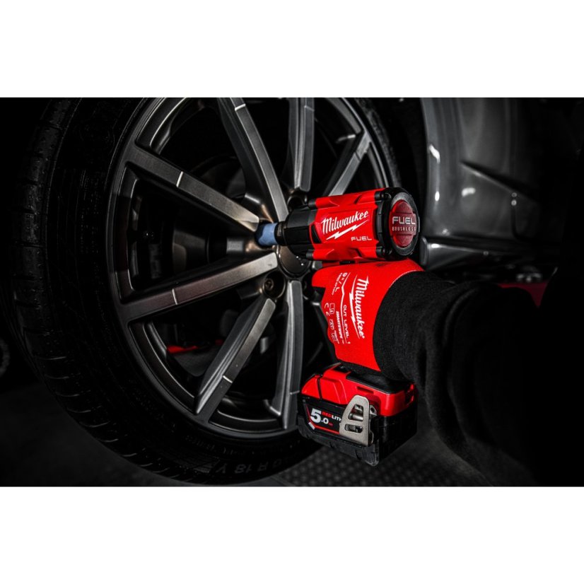 Milwaukee M18 FMTIW2P12-502X aku rázový utahovák 1/2" s aretačním čepem 2x5Ah 4933478453