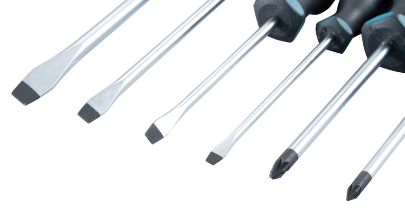 Makita E-10512 sada poklepových šroubováků 6ks (SL+PZ)