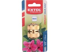 EXTOL PREMIUM 8876011 spojka na hadici, 1/2", MOSAZ