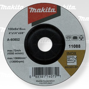 Makita A-80852 brusný kotouč 100x6x16 nerez Makita A-80852 brusný kotouč 100x6x16 nerez
