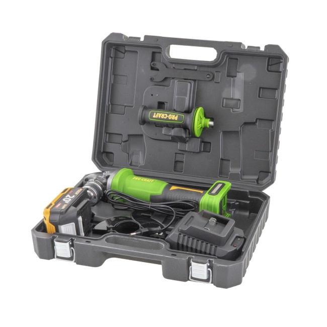Procraft PWA220 aku úhlová bruska 125 mm 20V 1x4Ah