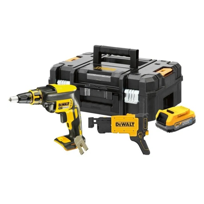 Dewalt DCF620E1K aku sádrokatonářský šroubovák 18V 1,7 Ah