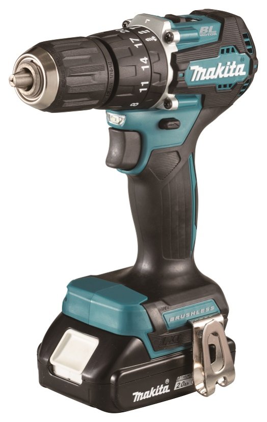 Makita DHP487RAJ aku bezuhlíkový příklepový šroubovák Li-ion LXT 18V 2,0 Ah, Makpac