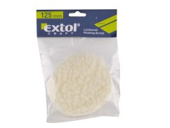 EXTOL CRAFT 10624 kotouč leštící na suchý zip, syntetická vlna, O 125mm