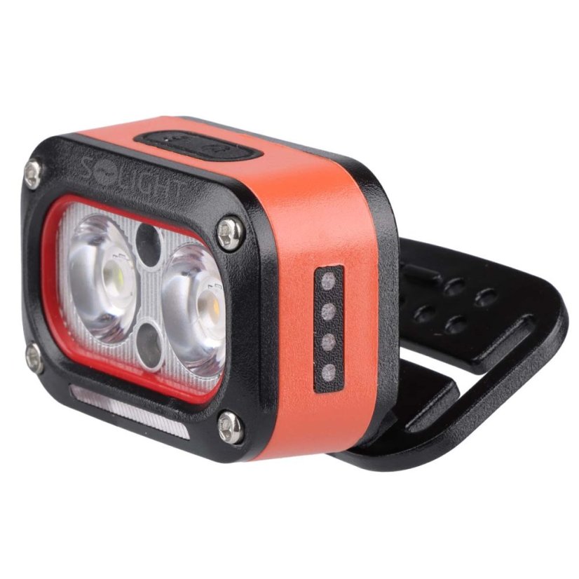 Solight WN55 LED čelová nabíjecí svítilna, 250lm, teplé+studené světlo, Li-Ion