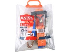 EXTOL PREMIUM 8861151 pás upínací ráčnový s háky, 3m x 50mm, max. 4000kg