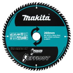 Makita E-29577  260x2.15x30mm 80Z  kotouč pilový dřevo Efficut oldB-67290