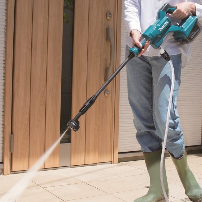 Makita DLX2583T aku set DLM330 aku sekačka a DHW180 aku tlaková myčka Li-ion 18V LXT 1x5Ah